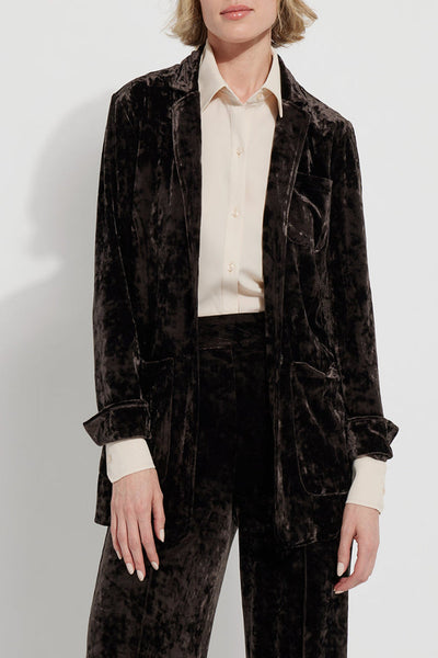 Shay Crushed Velvet Suit Blazer 3251