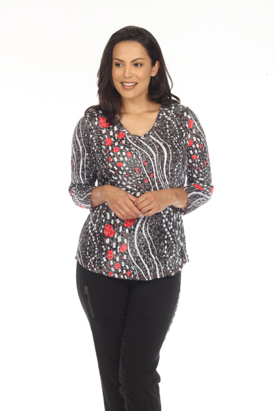 V-Neck Top by Carine CA