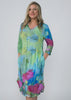 V-Neck Crinkle Dress U37-010AP