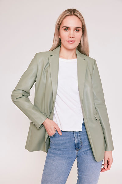 Leather Blazer YP23080