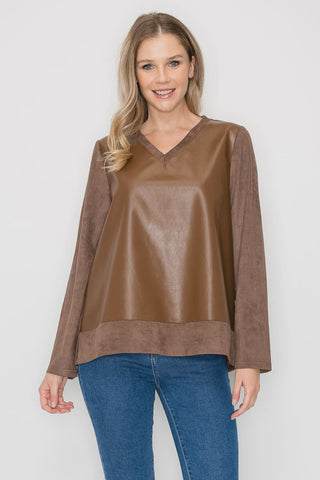 Annabelle Suede Top 53113